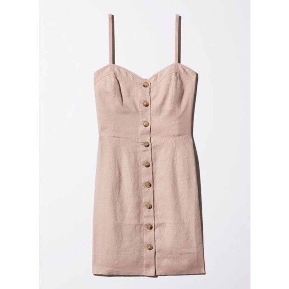 *Intermix Square Neckline Mini Denim Dress - Size Small - Picture 2 of 8